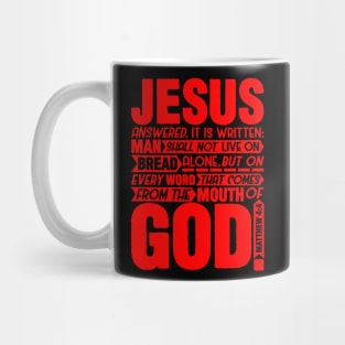 Matthew 4:4 Mug